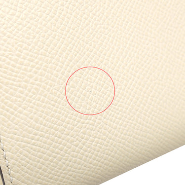 エルメス HERMES コンスタンス ロング トゥー ゴー ナタ×ジョーヌシトロン ヴォーエプソン 長財布 シルバー金具 オフホワイト 二つ折り財布