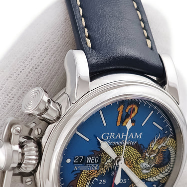 腕時計 グラハム GRAHAM クロノファイター ヴィンテージ ノーズアート ドラゴン 2CVAS.U16A.L129S 自動巻き メンズ デイデイト 限定