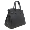エルメス HERMES バーキン30 ブラック トゴ ハンドバッグ シルバー金具 黒