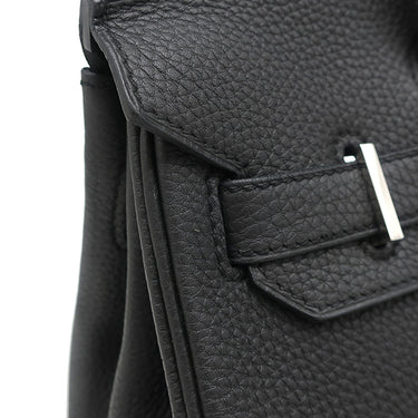 エルメス HERMES バーキン30 ブラック トゴ ハンドバッグ シルバー金具 黒