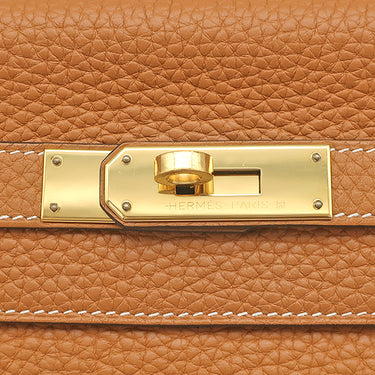 エルメス HERMES ケリー28 内縫い トフィ トリヨンクレマンス 2WAYバッグ ゴールド金具 茶