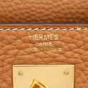 エルメス HERMES ケリー28 内縫い トフィ トリヨンクレマンス 2WAYバッグ ゴールド金具 茶