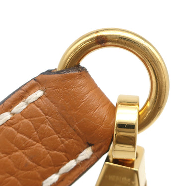 エルメス HERMES ケリー28 内縫い トフィ トリヨンクレマンス 2WAYバッグ ゴールド金具 茶