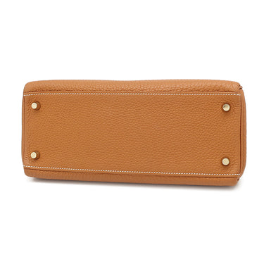 エルメス HERMES ケリー28 内縫い トフィ トリヨンクレマンス 2WAYバッグ ゴールド金具 茶