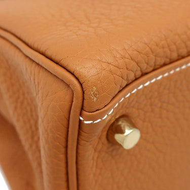 エルメス HERMES ケリー28 内縫い トフィ トリヨンクレマンス 2WAYバッグ ゴールド金具 茶