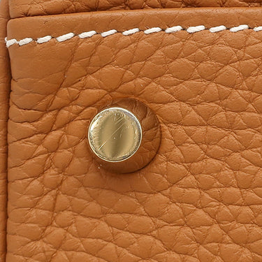 エルメス HERMES ケリー28 内縫い トフィ トリヨンクレマンス 2WAYバッグ ゴールド金具 茶
