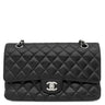 シャネル CHANEL マトラッセ 25 Wチェーン A01112 ブラック キャビアスキン ショルダーバッグ ゴールド金具 ココマーク ダブルフラップ