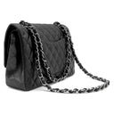 シャネル CHANEL マトラッセ 25 Wチェーン A01112 ブラック キャビアスキン ショルダーバッグ ゴールド金具 ココマーク ダブルフラップ