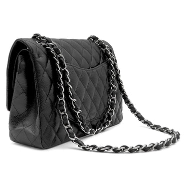 シャネル CHANEL マトラッセ 25 Wチェーン A01112 ブラック キャビアスキン ショルダーバッグ ゴールド金具 ココマーク ダブルフラップ