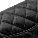 シャネル CHANEL マトラッセ 25 Wチェーン A01112 ブラック キャビアスキン ショルダーバッグ ゴールド金具 ココマーク ダブルフラップ