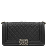 シャネル CHANEL ボーイシャネル 25 A67086 ブラック キャビアスキン ショルダーバッグ シルバー金具 黒 チェーンバッグ