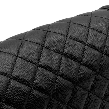 シャネル CHANEL ボーイシャネル 25 A67086 ブラック キャビアスキン ショルダーバッグ シルバー金具 黒 チェーンバッグ