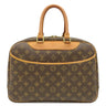 ルイヴィトン LOUIS VUITTON ドーヴィル M47270 モノグラム モノグラムキャンバス ハンドバッグ ゴールド金具 茶 ボーリングヴァニティ 鍵・パドロック欠品