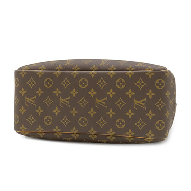 ルイヴィトン LOUIS VUITTON ドーヴィル M47270 モノグラム モノグラムキャンバス ハンドバッグ ゴールド金具 茶 ボーリングヴァニティ 鍵・パドロック欠品