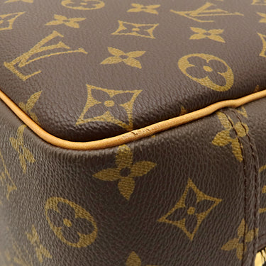 ルイヴィトン LOUIS VUITTON ドーヴィル M47270 モノグラム モノグラムキャンバス ハンドバッグ ゴールド金具 茶 ボーリングヴァニティ 鍵・パドロック欠品