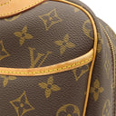 ルイヴィトン LOUIS VUITTON ドーヴィル M47270 モノグラム モノグラムキャンバス ハンドバッグ ゴールド金具 茶 ボーリングヴァニティ 鍵・パドロック欠品