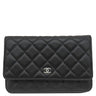 シャネル CHANEL マトラッセ タイムレス クラシック AP0250 ブラック キャビアスキン チェーンウォレット シルバー金具 ココマーク