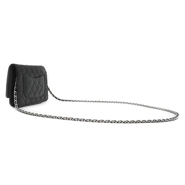 シャネル CHANEL マトラッセ タイムレス クラシック AP0250 ブラック キャビアスキン チェーンウォレット シルバー金具 ココマーク