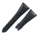 オーダー品 ブルガリ AA48 アショーマ用 クロコバンド ブラック クロコダイル 腕時計パーツ 未使用 汎用 他社製 ベルト ストラップ 28mm 黒