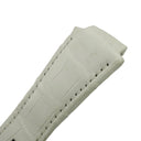 ハリーウィンストン Harry Winston ホワイト クロコダイル 腕時計パーツ 純正 替え クロコ バンド ベルト ストラップ 本革 ワニ 27ｍｍ ホワイト 白