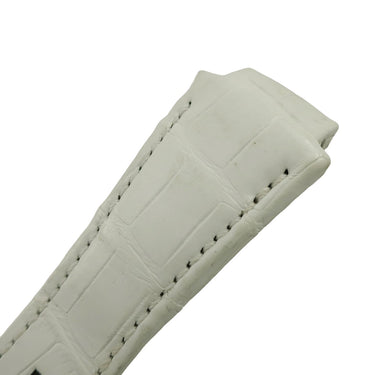 ハリーウィンストン Harry Winston ホワイト クロコダイル 腕時計パーツ 純正 替え クロコ バンド ベルト ストラップ 本革 ワニ 27ｍｍ ホワイト 白