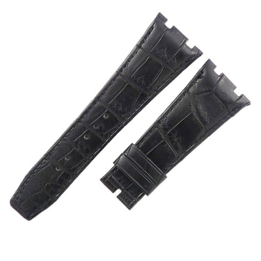 オーダー品 ロイヤルオーク用 クロコバンド ブラック クロコダイル 腕時計パーツ 未使用 汎用 他社製 ベルト ストラップ 26mm 黒