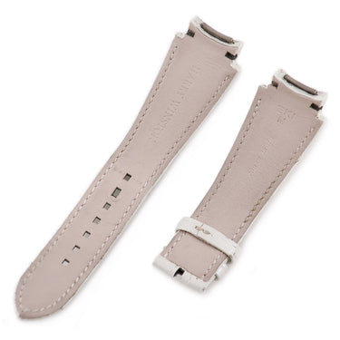 腕時計 ハリーウィンストン Harry Winston メンズ 純正 クロコ ベルト ストラップ 25ｍｍ 白