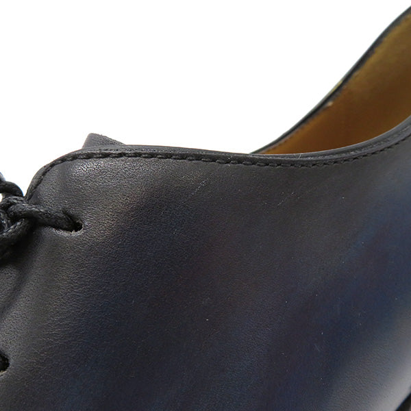ベルルッティ BERLUTI ネイビー ヴェネチアスクリットレザー #7.5 靴 カリグラフィ パティーヌ