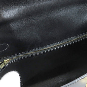 エルメス HERMES ケリー32 外縫い ブラック ボックスカーフ 2WAYバッグ ゴールド金具 黒