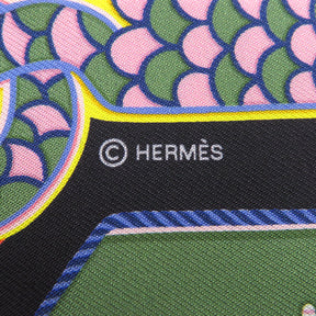 エルメス HERMES ツイリー キャバン×ヴェール×ジョーヌヴィフ シルク スカーフ 【Epaulettes de gala/式典肩章】