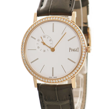 ピアジェ PIAGET アルティプラノ G0A39107 手巻き メンズ レディース K18PG無垢 純正ダイヤ 白 バー 薄型