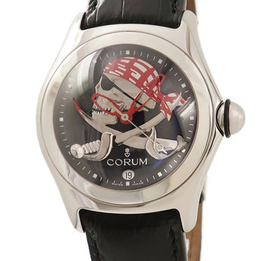 コルム CORUM バブル プライベティア スカル 082.150.20 自動巻き メンズ 黒 海賊 ガイコツ ドーム型ガラス 限定 希少