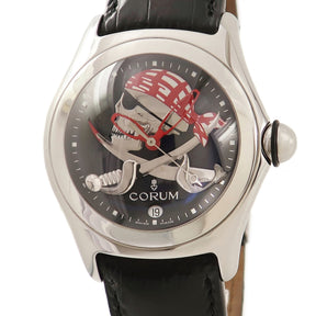 コルム CORUM バブル プライベティア スカル 082.150.20 自動巻き メンズ 黒 海賊 ガイコツ ドーム型ガラス 限定 希少