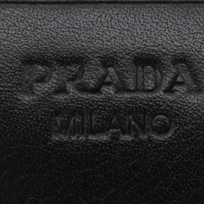 プラダ PRADA メタルロゴ 1M1132 NERO ソフトカーフ 長財布 ゴールド金具 黒 二つ折り