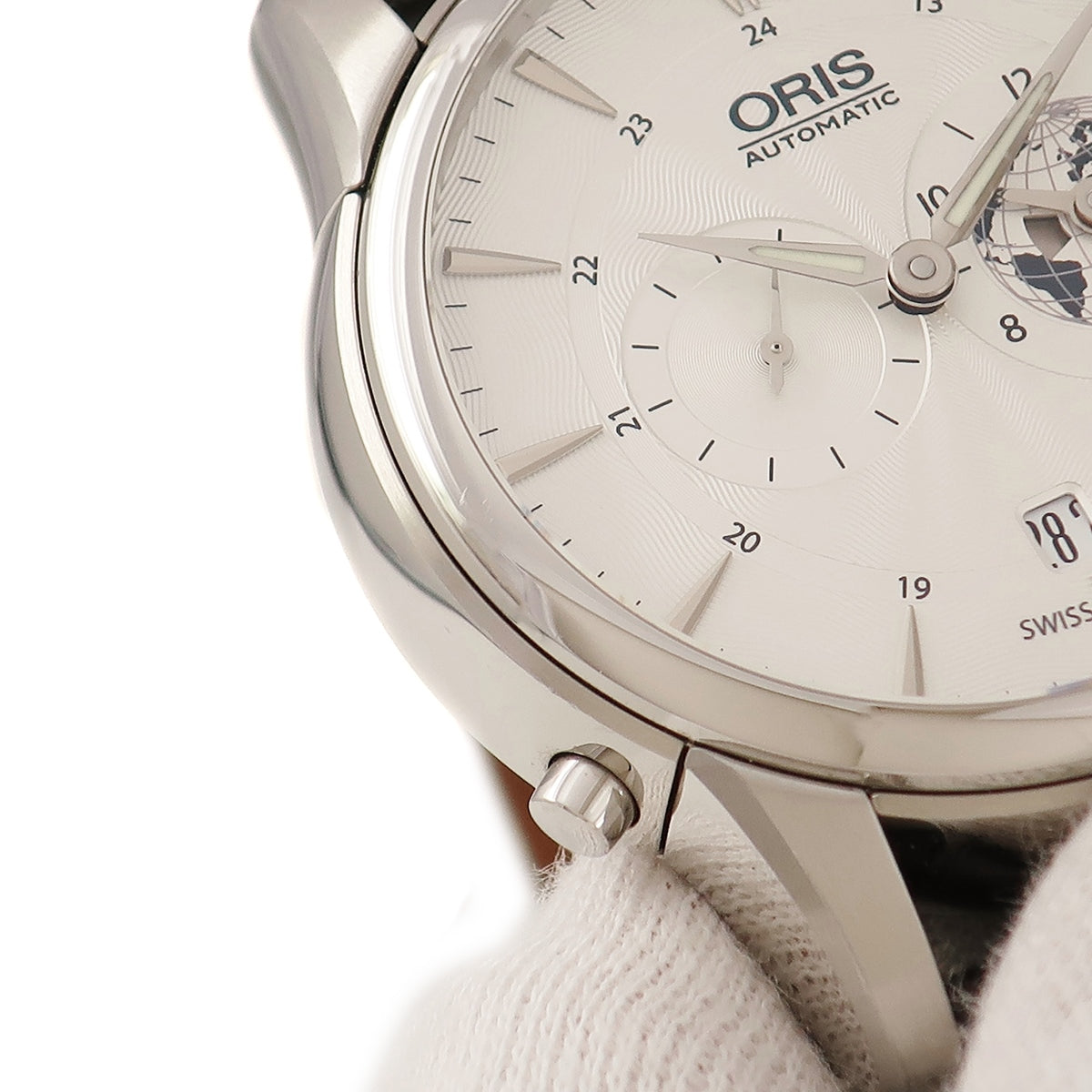 オリス ORIS アートリエ グリニッジミーンタイム限定 01 690 7690 4081-Set LS Kroko 自動巻き メンズ バー