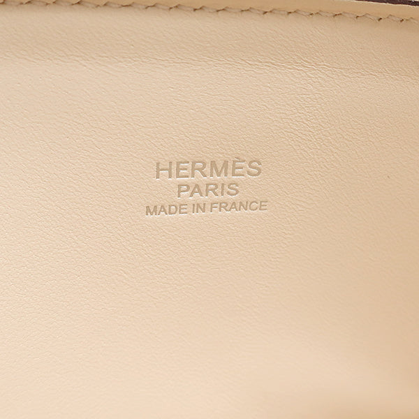 エルメス HERMES ボリード27 ナタ ヴォーエプソン 2WAYバッグ シルバー金具 白