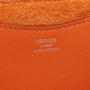 エルメス HERMES インザループ18 オレンジ トリヨンクレマンス ヴォースイフト ハンドバッグ シルバー金具 オレンジ