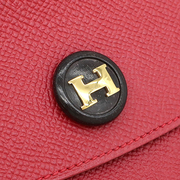 エルメス HERMES レッド系 クシュベル クラッチバッグ ゴールド金具