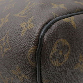 ルイヴィトン LOUIS VUITTON キーポル バンドリエール 45 M56711 モノグラムマカサー モノグラムマカサー ボストンバッグ シルバー金具 茶 黒