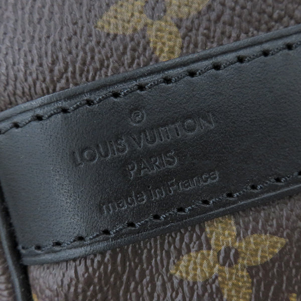 ルイヴィトン LOUIS VUITTON キーポル バンドリエール 45 M56711 モノグラムマカサー モノグラムマカサー ボストンバッグ シルバー金具 茶 黒