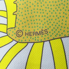 エルメス HERMES ツイリー ヴェール×ジョーヌヴィフ×クリーム シルク スカーフ 【FACTORY SUITE/ファクトリー スーツ】