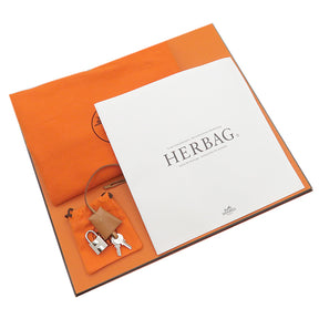 エルメス HERMES エールバッグ PM ナチュラル×ブラック トワルアッシュ トワルオフィシエ ヴァッシュハンター 2WAYバッグ シルバー金具