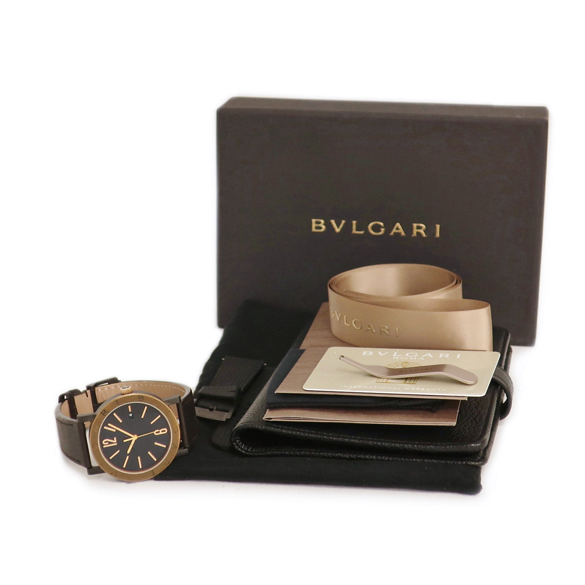 ブルガリ BVLGARI ブルガリブルガリ ソロテンポ 102931 BB41SB 自動巻き メンズ 黒 バー アラビア