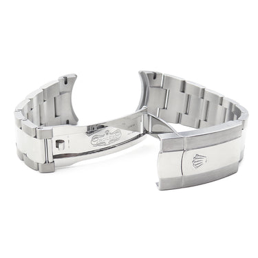 ロレックス ROLEX 純正 126334 126300 シルバー ステンレススチール 腕時計パーツ 替え バンド ステンレス ベルト 純正SS製バックル付き 21mm オイスターブレス 3連 シルバー