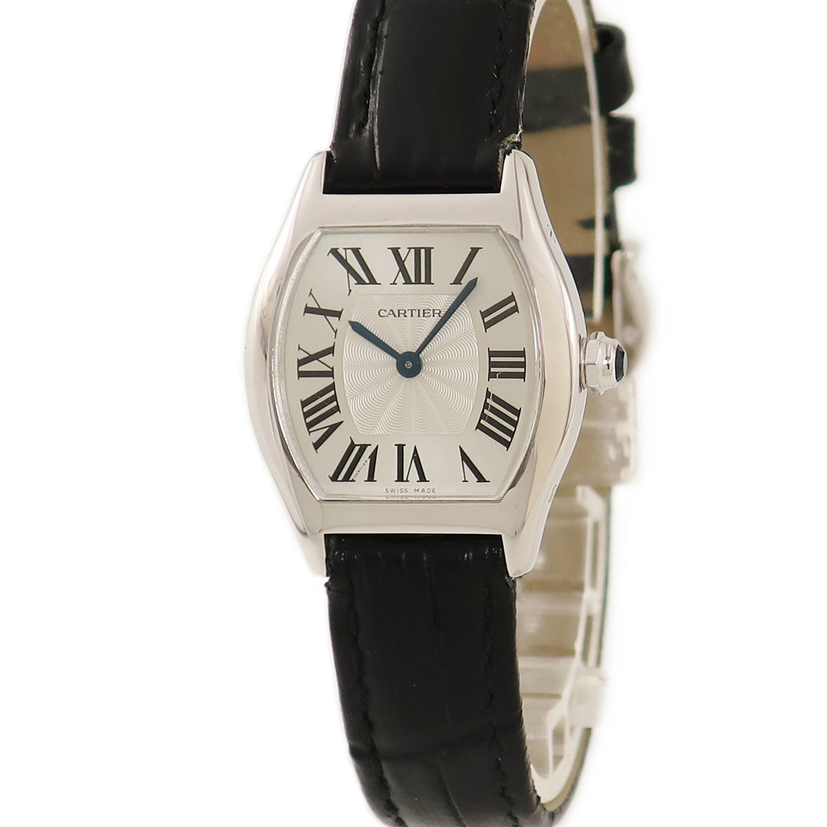 カルティエ Cartier トーチュ SM W1556361 手巻き レディース ロジウム加工K18WG無垢 トノウ ローマン ギヨシェ