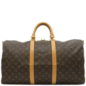 ルイヴィトン LOUIS VUITTON キーポル バンドリエール50 M41416 モノグラム モノグラムキャンバス ボストンバッグ ゴールド金具 イニシャル入り パドロック/鍵欠品