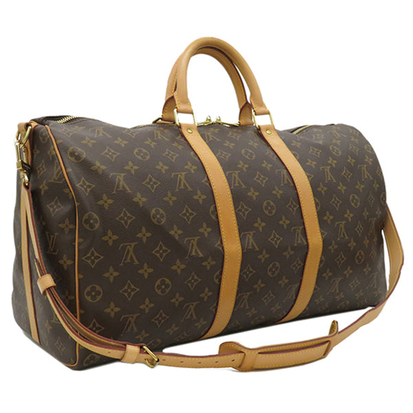 ルイヴィトン LOUIS VUITTON キーポル バンドリエール50 M41416 モノグラム モノグラムキャンバス ボストンバッグ ゴールド金具 イニシャル入り パドロック/鍵欠品