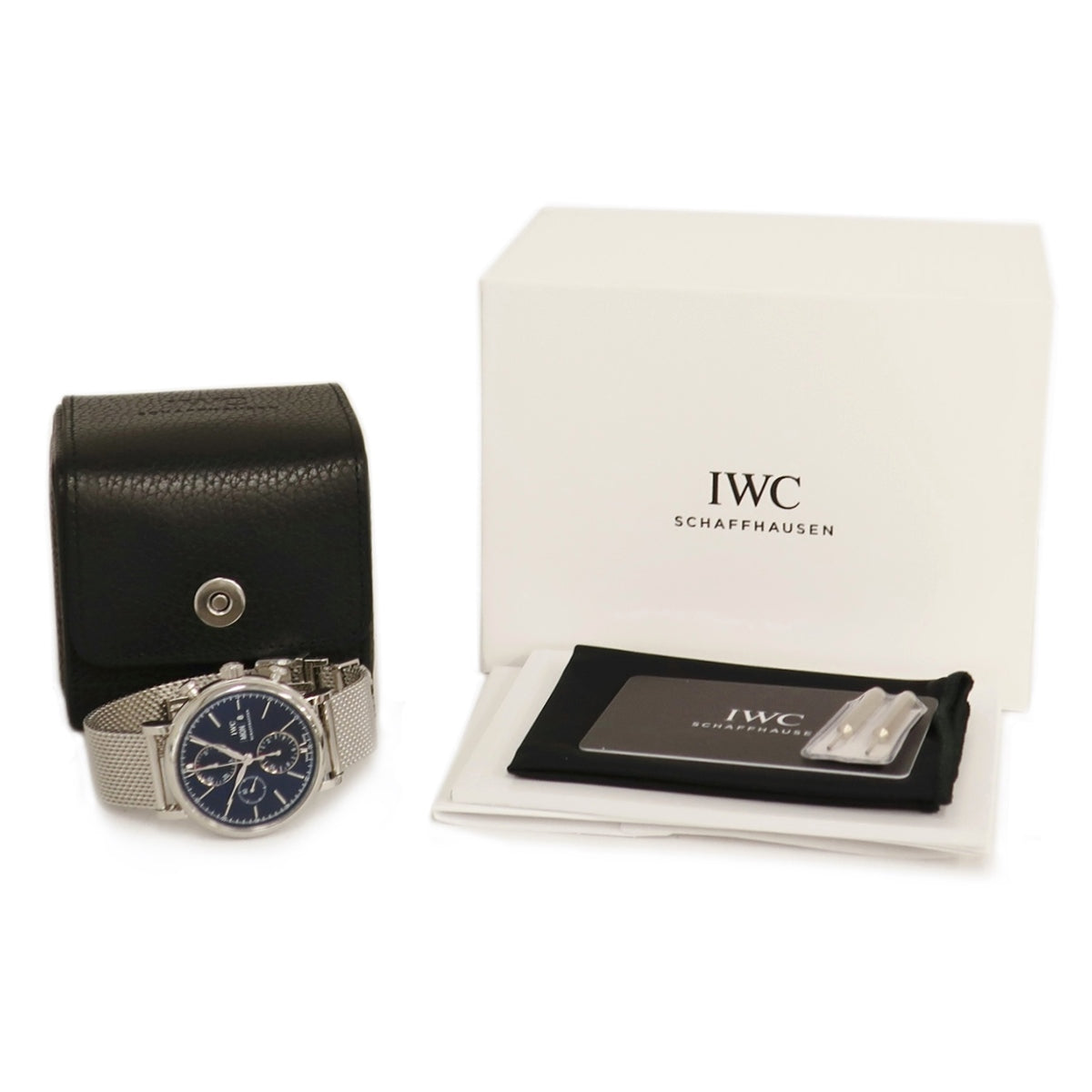 IWC IWC ポートフィノ クロノグラフ IW391030 自動巻き メンズ 未使用 黒 バー