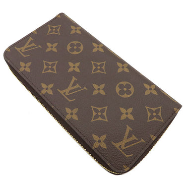 ルイヴィトン LOUIS VUITTON M41895 モノグラムキャンバス 長財布 ゴールド金具 茶 ボルドー ラウンドファスナー