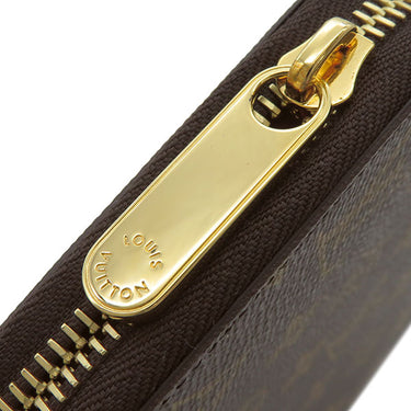 ルイヴィトン LOUIS VUITTON M41895 モノグラムキャンバス 長財布 ゴールド金具 茶 ボルドー ラウンドファスナー